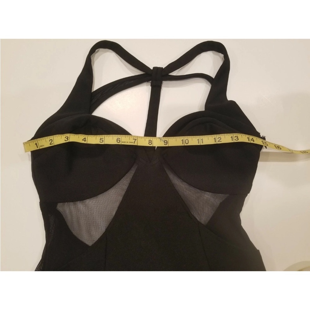 TOBI Elegant Black Sheer Halter Dress Midi Dress Size M NWOT - Picture 5 of 9
